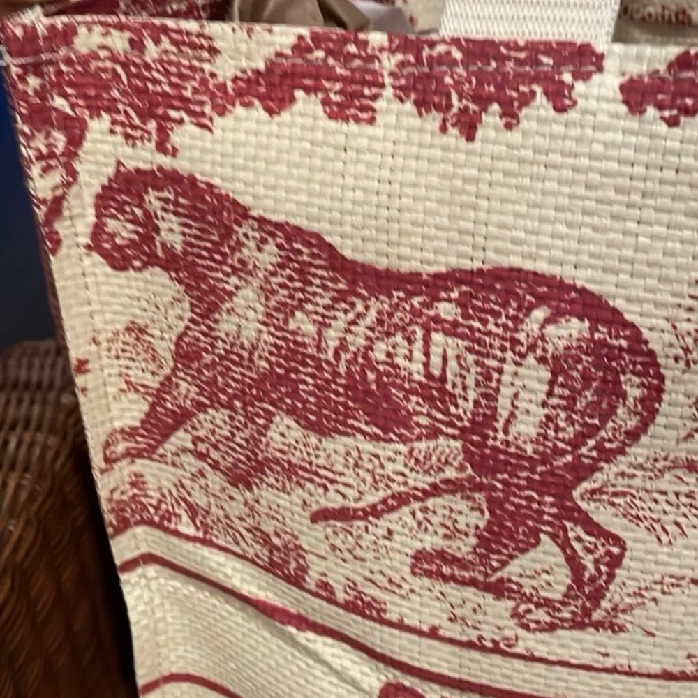 CHRISTIAN DIOR Straw Dioriviera Tote - Picture 4 of 5